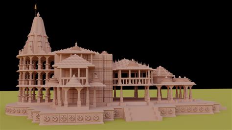 Shree Ram Mandir 3D Model $51 - .fbx .stl .obj .blend .unknown - Free3D