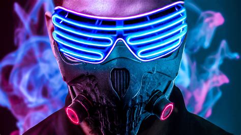 Neon Backgrounds For Boys : 1242x2688 Hoodie Guy Mask Man 4k Iphone XS MAX HD 4k ... - Cool neon ...