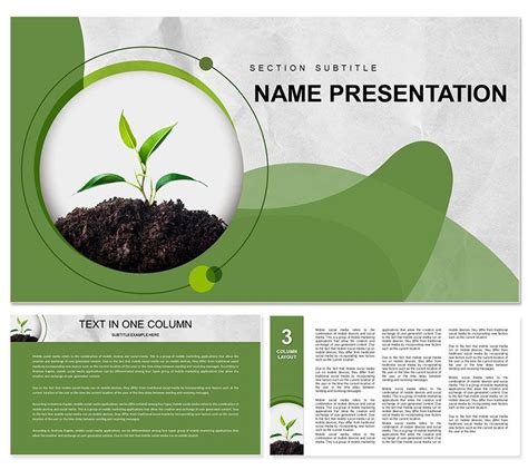 Plant Ecology Presenttion PowerPoint template | Powerpoint template ...