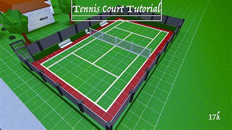 Tennis Court Tutorial (17k) | Welcome to Bloxburg (Roblox) - YouTube