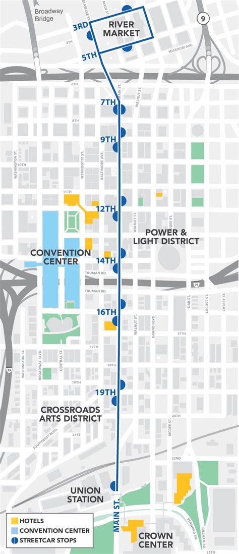 Map Of Downtown Kansas City - Maps For You