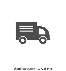 Van Delivery Icon Black White Vector Stock Vector (Royalty Free ...