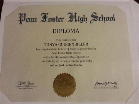 Let's hear it for Tonya! She graduated from Penn Foster's accredited ...