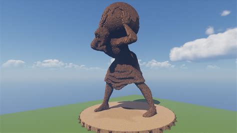 Atlas Statue Minecraft Blueprints