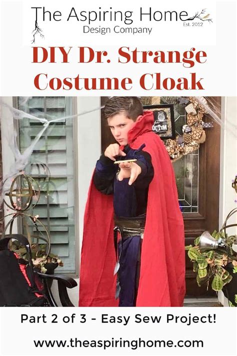 DIY Dr. Strange Costume Cloak | The Aspiring Home