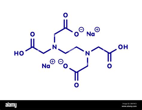 Disodium EDTA molecule, illustration Stock Photo - Alamy