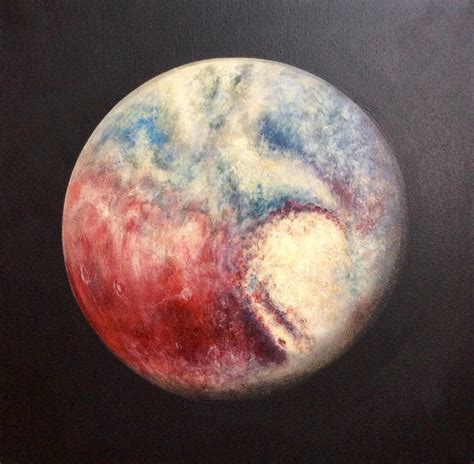 I made a Pluto in colorized infrared painting. Hope you all enjoy it ...