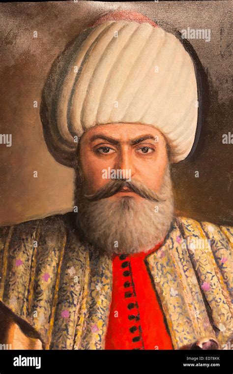 Portrait painting Sultan Osman Bey - Osman I or Osman Gazi - leader Stock Photo: 76992487 - Alamy