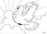 Porumbel De colorat  Desene Gratis sketch template