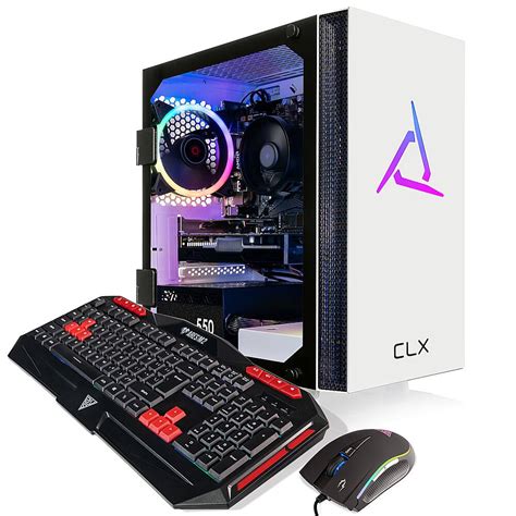 CLX SET Gaming Desktop AMD Ryzen 5 5600 16GB Memory Radeon RX 6400 1TB ...