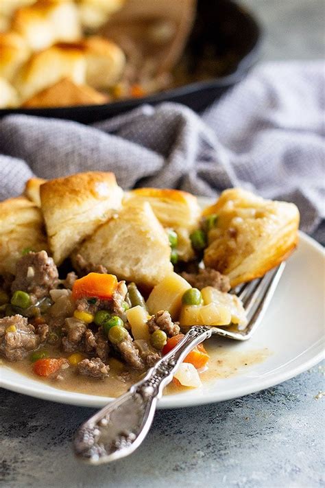 Easy Skillet Beef Pot Pie Recipe + VIDEO - Julie's Eats & Treats