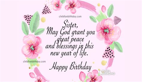 Birthday Wishes for my Sister. Christian quotes and Bible Verse | Christian Birthday Cards & Wishes