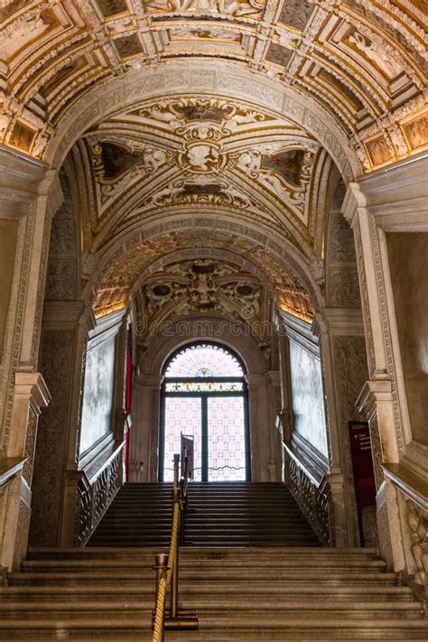 Golden Staircase in the Doge S Palace, Venice - Italy Stock Image ...