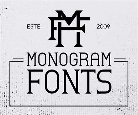 20+ Monogram Fonts | | Graphic Design Junctions