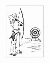 Archery Coloring Pages – Printable FREE sketch template