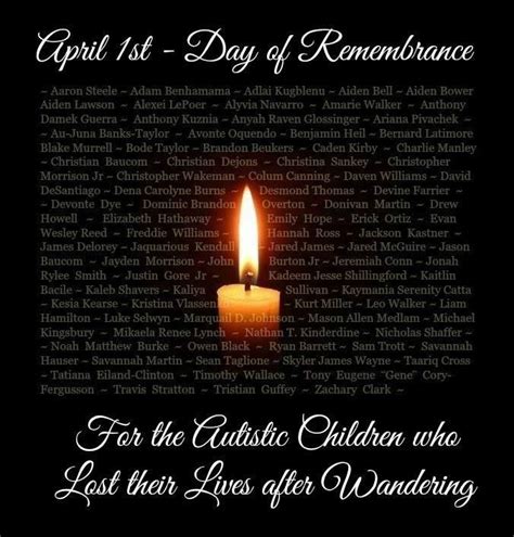 2015 Virtual Candlelight Vigil & Day of Remembrance For The Autistic ...