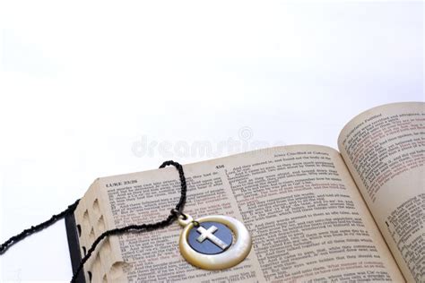 Cross Necklace with Holy Bible Stock Image - Image of religion, calvary: 171866571