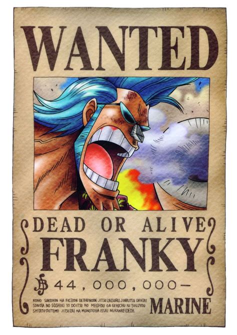 Bounty Franky One Piece | Anime Fairy Blog