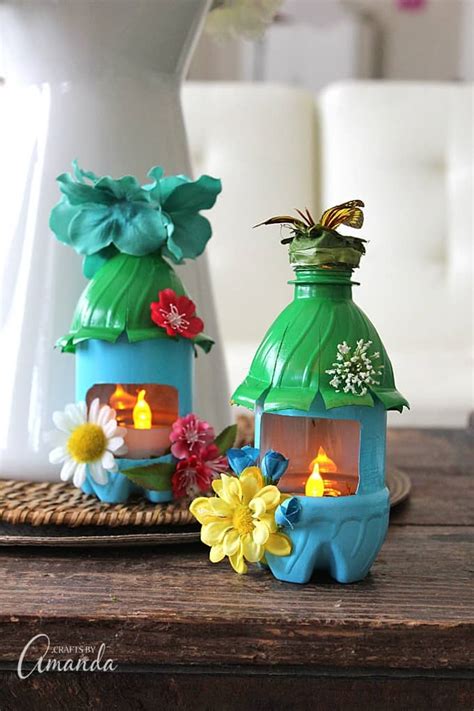 Fairy House Night Lights from Plastic Bottles: recycle craft