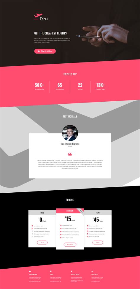 Elementor Landing Page Template