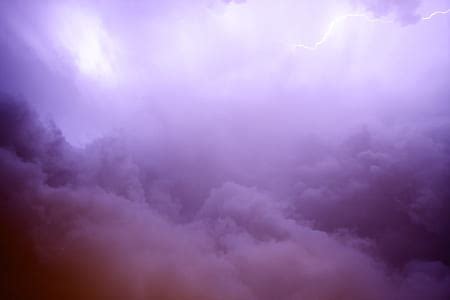 Royalty-Free photo: Thunder strike during nighttime | PickPik