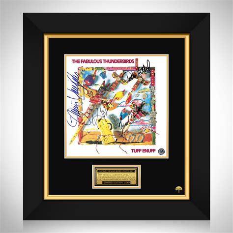 The Fabulous Thunderbirds - Tuff Enuff LP Cover Limited Signature Edition Custom Frame | RARE-T