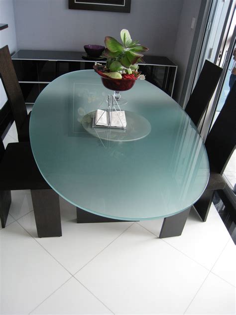 Frosted Glass Table Tops | Glass dining room table, Glass top table, Glass top dining table