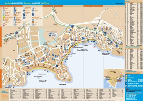 Magaluf and Palma Nova hotel map - Ontheworldmap.com