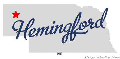 Map of Hemingford, NE, Nebraska