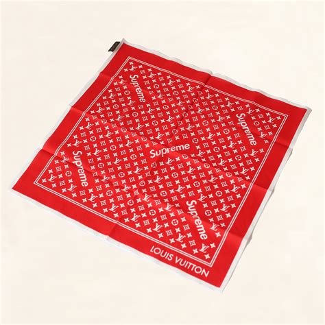 Louis Vuitton | Supreme Bandana | Red - The-Collectory