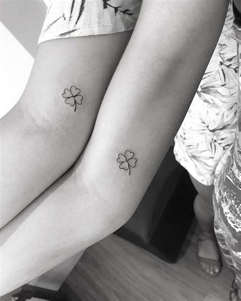 Lucky Four Leaf Clover Temporary Tattoo Minimalist Clover - Etsy