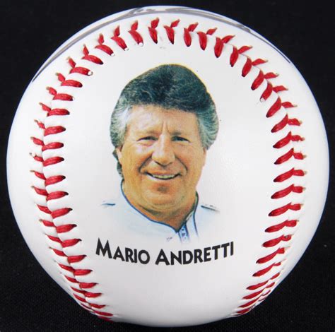 Mario Andretti Signed Commemorative Baseball (Autograph Reference COA ...