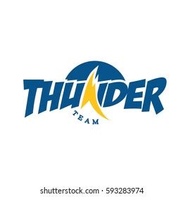 Thunder Team Logo Stock Vector (Royalty Free) 593283974 | Shutterstock