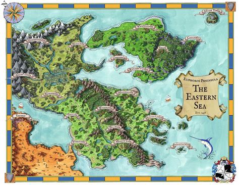 Arcane Adventures First Sea Map - Maping Resources