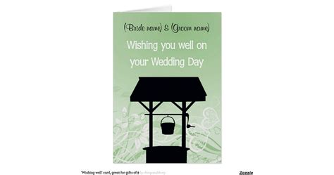 'Wishing well' card, great for gifts of $ | Zazzle