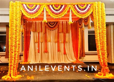 Marigold Wedding Mandap Decoration – Anil Events Bangalore