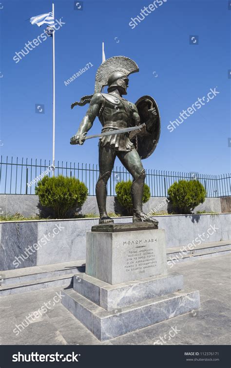 Leonidas Statue, Sparta, Greece Stock Photo 112376171 : Shutterstock