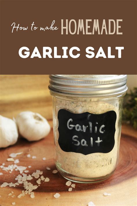 How to Make Homemade Garlic Salt - The Ranchers Homestead