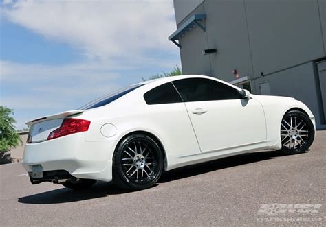 2008 Infiniti G35 Coupe with 20" Vossen VVS-094 in Black Machined (Discontinued) wheels | Wheel ...