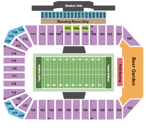 Toyota Stadium Tickets in Frisco Texas, Toyota Stadium Seating Charts ...