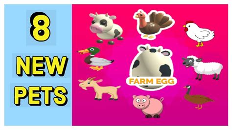 Adopt me farm egg pets