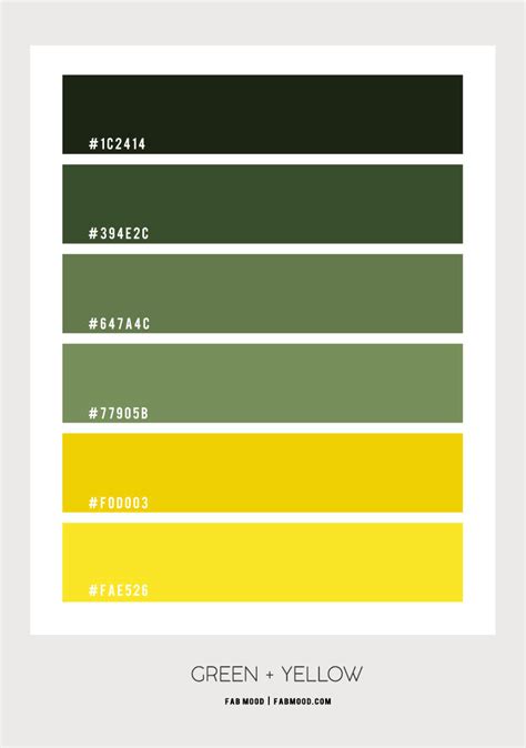 Green and Yellow Colour Scheme – Colour Palette #82 1 - Fab Mood | Wedding Color, Haircuts ...