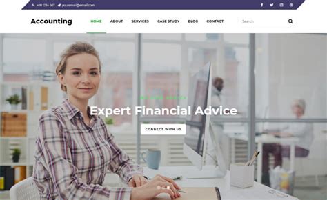 Accounting - Free Bootstrap 4 HTML5 Responsive Business Website Template