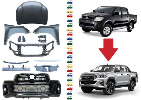 Auto Parts Body Kits For Toyota Hilux Vigo 2009 2012 , Upgrade To Hilux ...