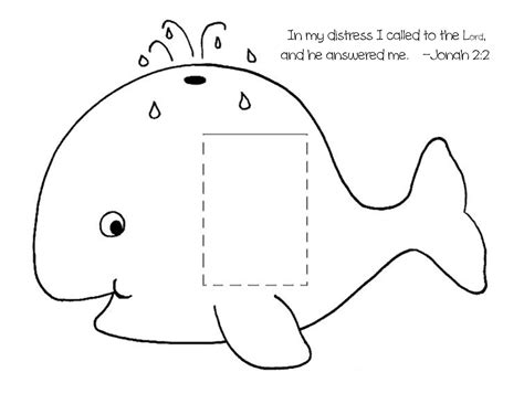 Printable Jonah And The Whale Craft - Printable Word Searches