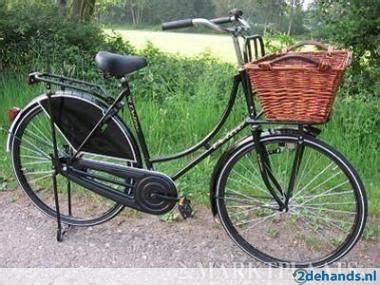 The classic dutch black omafiets with basket