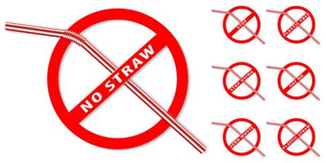 Say No To Plastic Straws Illustrations, Royalty-Free Vector Graphics & Clip Art - iStock