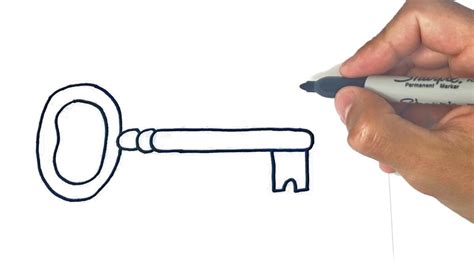 How To Draw A Key Step By Step Key Drawing For Kids | Images and Photos finder