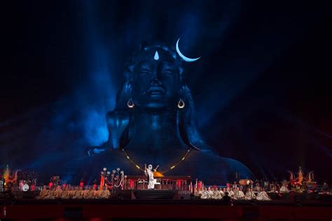 Adiyogi Shiva Statue Night