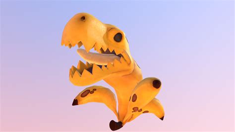 PvZ Heroes - Bananasaurus Rex - 3D model by Mixsup [c451e0d] - Sketchfab